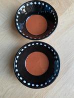 Spaanse schaaltjes zwart terracotta, Huis en Inrichting, Keuken | Servies, Keramiek, Nieuw, Ophalen of Verzenden, Kom(men)