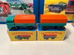 Matchbox Lesney Nr.1e Mercedes Benz Truck & Nr.2d Trailer, Ophalen of Verzenden, Gebruikt, Auto