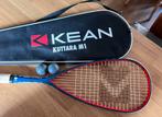 Squash racket KEAN met hoes, Sport en Fitness, Squash, Ophalen of Verzenden, Zo goed als nieuw