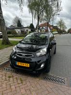Kia Picanto 1.0 Cvvt 5-DRS 2014 Zwart, Auto's, Voorwielaandrijving, Stof, Zwart, 400 kg