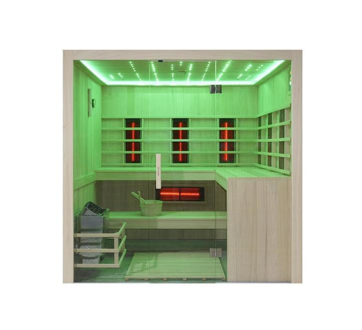 Infrarood en Finse Sauna Combi Royal Deluxe (excl.oven), Sport en Fitness, Sauna, Nieuw, Complete sauna, Infrarood, Verzenden
