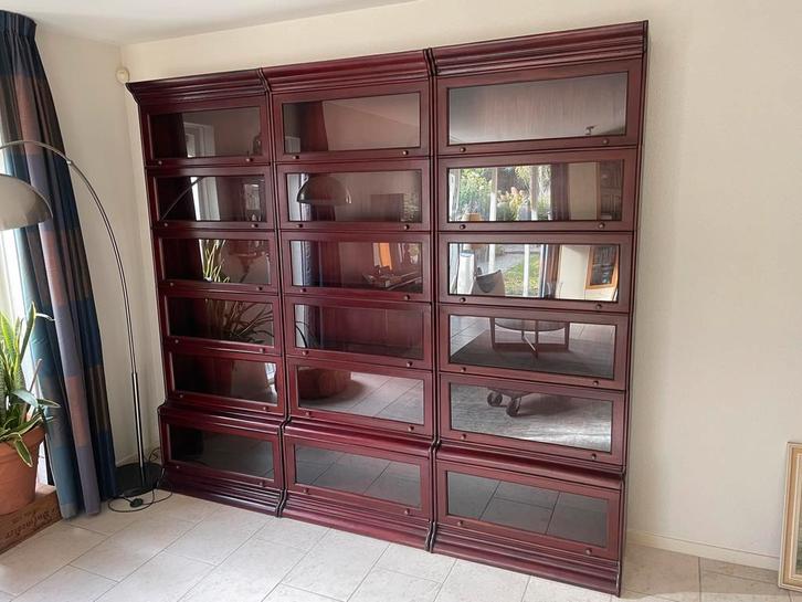 Mahonie boekenkast Globe Wernicke model stapelkast, Antiek en Kunst, Antiek | Kantoor en Zakelijk, Ophalen