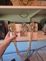 Nieuwe dames tas beige printje goud schoudertas, Sieraden, Tassen en Uiterlijk, Tassen | Schoudertassen, Ophalen of Verzenden