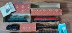 Oud marklin partij 3 oude loccmotieven rode doos met wagons, Hobby en Vrije tijd, Modeltreinen | H0, Wisselstroom, Ophalen of Verzenden