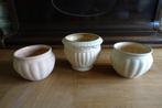 3 matte terra cotta bloempotten - bakjes - nr 3 - v.a. 1,00, Tuin en Terras, Bloempotten, Ophalen of Verzenden, Terracotta, Binnen