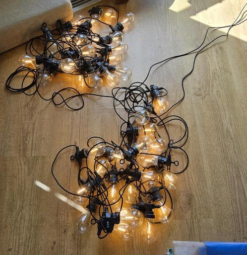 Feestverlichting lichtsnoer/lichtslinger 20 LED (x2) - IP44, Tuin en Terras, Buitenverlichting, Gebruikt, Minder dan 50 watt, Waterbestendig