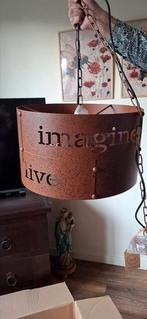Prachtige grote  ijzeren hanglamp, Huis en Inrichting, Lampen | Hanglampen, Industrieel nostalgisch, Nieuw, Ophalen of Verzenden