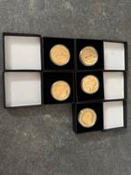 5 Vergulde Verzamelmunten, Postzegels en Munten, Koningin Beatrix, Losse munt, Goud, Overige waardes