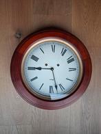 Oude schoolklok mooi slagwek, Huis en Inrichting, Woonaccessoires | Klokken, Ophalen of Verzenden, Zo goed als nieuw, Wandklok