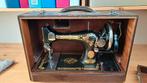 Oude Singer Hand Naaimachine met Koffer, Antiek en Kunst, Antiek | Naaimachines, Ophalen of Verzenden
