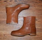 Shabbies - nappa leren enkellaarzen Cognac - maat 37, Kleding | Dames, Schoenen, Overige kleuren, Shabbies Amsterdam, Lage of Enkellaarzen