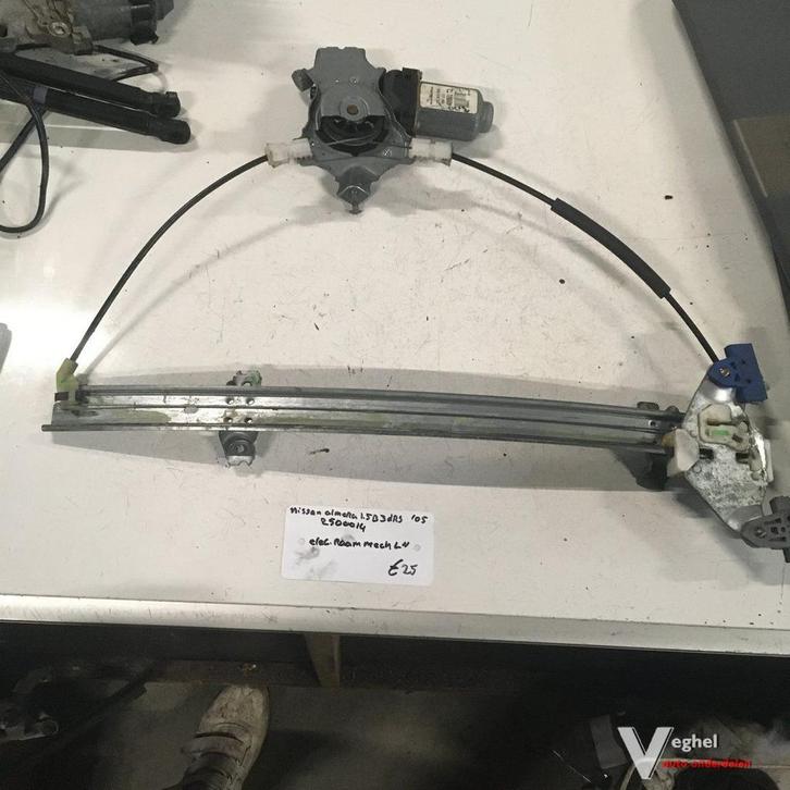 Nissan Almera 1.5 B 3drs 2005 2500014  Elektr Raammechanisme, Auto-onderdelen, Ruiten en Toebehoren, Gebruikt, Ophalen of Verzenden