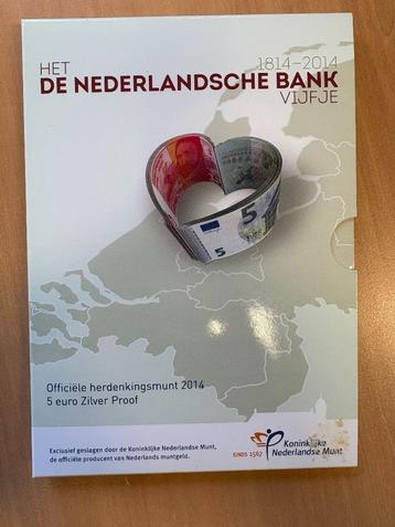 Vijfjes proof DNB en Molen vijfje (2014) en Rietveld (2013) beschikbaar voor biedingen