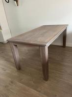 Stevige houten Goossens eettafel – 180x90 cm – 4/6 personen, Ophalen, 100 tot 150 cm, Eikenhout, Zo goed als nieuw