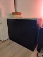Dressoir kast met graniet blad, Ophalen, Overige materialen, Gebruikt, 50 tot 100 cm