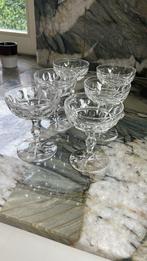 6 kristal geslepen coupes, Antiek en Kunst, Antiek | Glas en Kristal, Ophalen