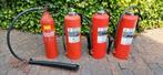 Partij O.A. 4x Vintage oude brandblussers brandpictogrammen, Huis en Inrichting, Brandblussers en Brandkasten, Ophalen, Gebruikt
