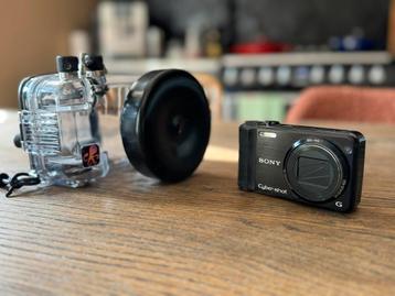 Sony cybershot met Ikelite onderwater case beschikbaar voor biedingen