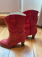 Rode laarzen maat 38, Kleding | Dames, Schoenen, Ophalen, Zo goed als nieuw, Rood, Hoge laarzen
