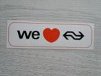 sticker WE LOVE NS, Verzamelen, Stickers, Ophalen of Verzenden, Zo goed als nieuw, Bedrijf of Vereniging