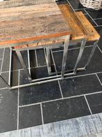 Troubadour set van 3 salon/bijzettafeltjes, Minder dan 55 cm, Rond, Zo goed als nieuw, Ophalen