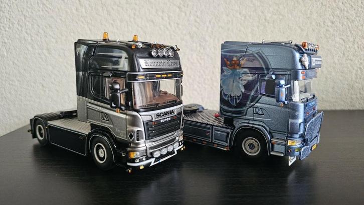 WSI SCANIA'S SNEEPELS / KENNETH LEUS., Hobby en Vrije tijd, Modelauto's | 1:50, Zo goed als nieuw, Bus of Vrachtwagen, Wsi, Ophalen of Verzenden