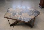 Vintage leistenen Paul Kingma Salontafel jaren 70 midcentury, Ophalen of Verzenden