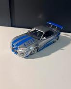 93. Nissan Skyline GTR R34 Modelauto 1:24, Ophalen of Verzenden, Zo goed als nieuw, Auto, Overige merken