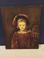 Portret van een jongen met hoed, Antiek en Kunst, Ophalen