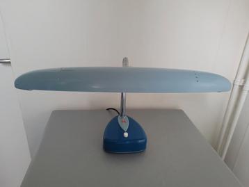 Vintage Matsushita Electric blauwe bureaulamp uit 1969 beschikbaar voor biedingen