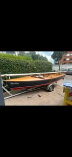 Zeilboot schakel inclusief trailer, kleine scheur in de romp, Ophalen, Gebruikt, Schakel, Hout