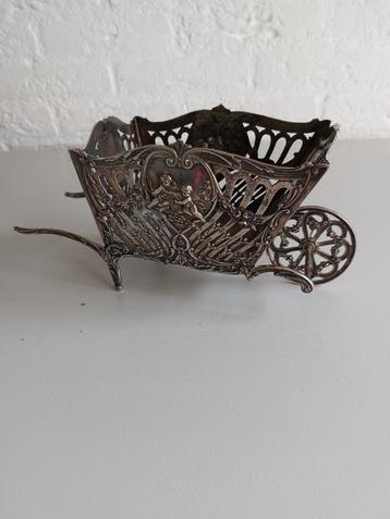 Zilveren Sier Kruiwagen - 450 gram beschikbaar voor biedingen