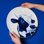 Wandbord koe - geit - varken - schaap Delfts Blauw - Heinen, Huis en Inrichting, Woonaccessoires | Wanddecoraties, -, -, Ophalen of Verzenden