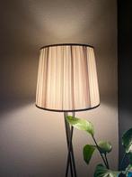 Prachtig vintage handgemaakte grote lampenkap, Huis en Inrichting, Lampen | Lampenkappen, Ophalen of Verzenden, Crème, Rond