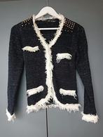 Jasje/vest van Tiramisu mt S/M met  lurex en studs, Zwart, Ophalen of Verzenden, Zo goed als nieuw, Jasje