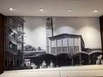 XXL Afbeelding canvas Station Arnhem Centraal jaren ‘50, Ophalen, Overige typen, 125 cm of meer, Zo goed als nieuw