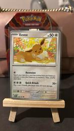 Eevee #135 Pokemon Twilight Masquerade  pokemon kaart, Ophalen of Verzenden, Zo goed als nieuw, Losse kaart, Foil