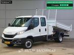 Iveco Daily 35C16 3.0L Kipper met Kist Dubbel Cabine Dubbell, Auto's, Stof, Gebruikt, Euro 6, 4 cilinders