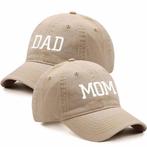 Set met 1 cap Mom en 1 cap Dad, Versiering, Nieuw, Ophalen of Verzenden, Info@sweet-one.nl