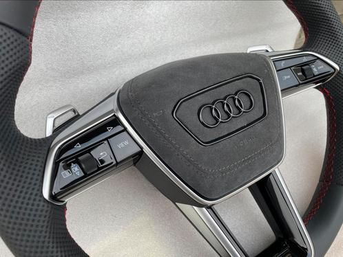 Audi A6 RS7 A7 RS7 C8 4K A8 4N stuur airbag cover alcantara, Auto diversen, Tuning en Styling, Ophalen of Verzenden