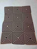 Vintage woondeken granny gehaakt bruintinten, Gebruikt, Etten-Leur, DJT@dejuistetoon.eu, De Juiste Toon