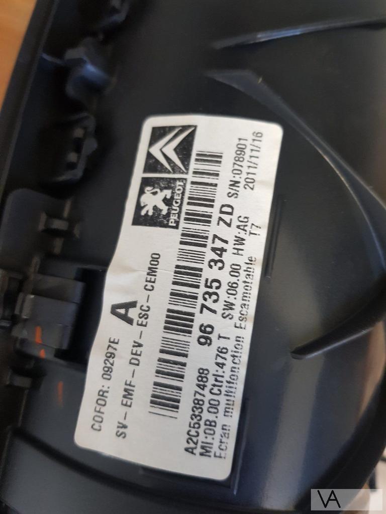 Peugeot 308 3008 5008 interieur navigatie display 96735347zd, Ophalen of Verzenden, Gebruikt, Peugeot