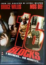 16 Blocks dvd, actiefilm met Bruce Willis, Mos Def., Cd's en Dvd's, Dvd's | Actie, Ophalen of Verzenden, Zo goed als nieuw, Actie