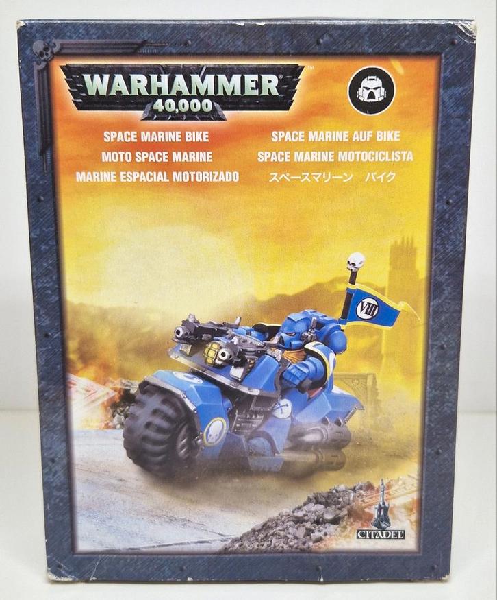 Warhammer 40K Space Marine bike., Hobby en Vrije tijd, Wargaming, Zo goed als nieuw, Warhammer 40000, Figuurtje(s), Geverfd, Ophalen of Verzenden
