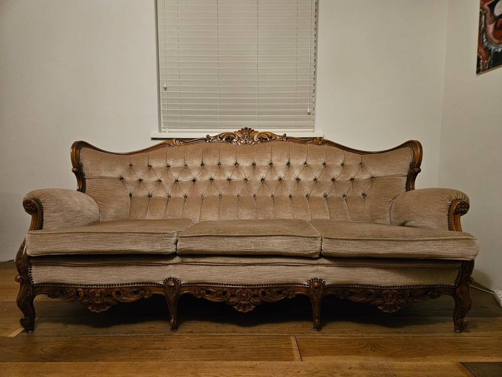 Bankstel klassiek barok queen ann bank, Ophalen