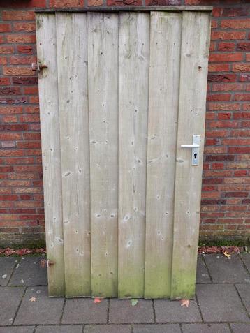 Poortdeur op staal frame 182x100 beschikbaar voor biedingen