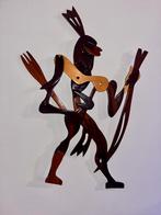 Houten Indiaan Souvenir uit Suriname (70x48cm), Antiek en Kunst, Ophalen of Verzenden