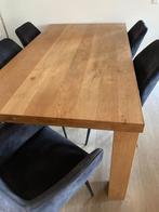 Nog erg mooie massieve licht eiken eettafel, Huis en Inrichting, Ophalen, Eikenhout, 50 tot 100 cm, Zo goed als nieuw