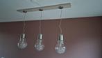 3 lichts hanglamp Bulb, Huis en Inrichting, Lampen | Hanglampen, Zo goed als nieuw, Ophalen