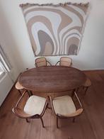 Thonet-stijl Eettafel met 4 Stoelen, Huis en Inrichting, Complete eetkamers, Ophalen, Gebruikt, Thonet, 4 tot 6 stoelen